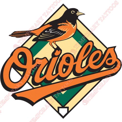 Baltimore Orioles Customize Temporary Tattoos Stickers NO.1444